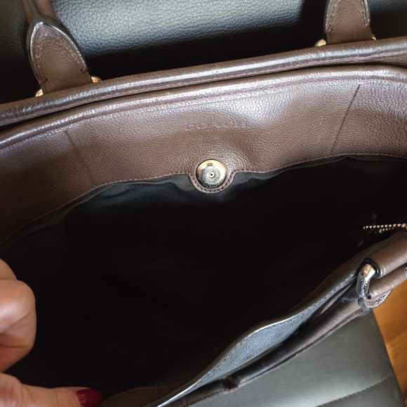 Vintage Coach Black and Brown Leather Tote Bag - Picture 9 of 16